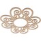 Ekena Millwork Cohen Wood Fretwork Pierced Ceiling Medallion, Alder, 30"OD x 10 1/4"ID x 1/4"T CMWP30X30X0250COAL - alternate 4